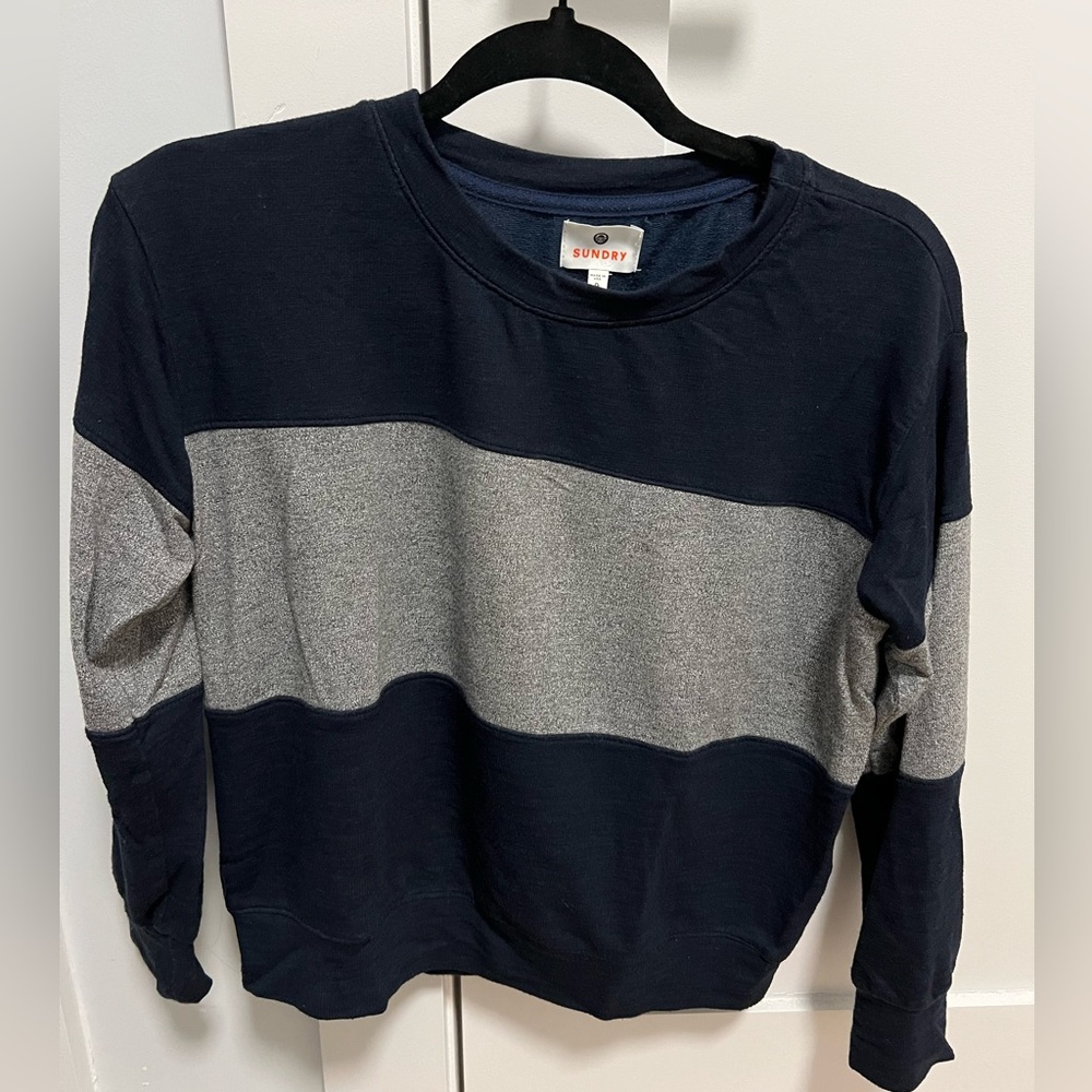 Sundry thick striped long sleeve